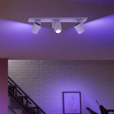 Produit de Plafonnier White Color Argenta 3x6W PHILIPS Hue 