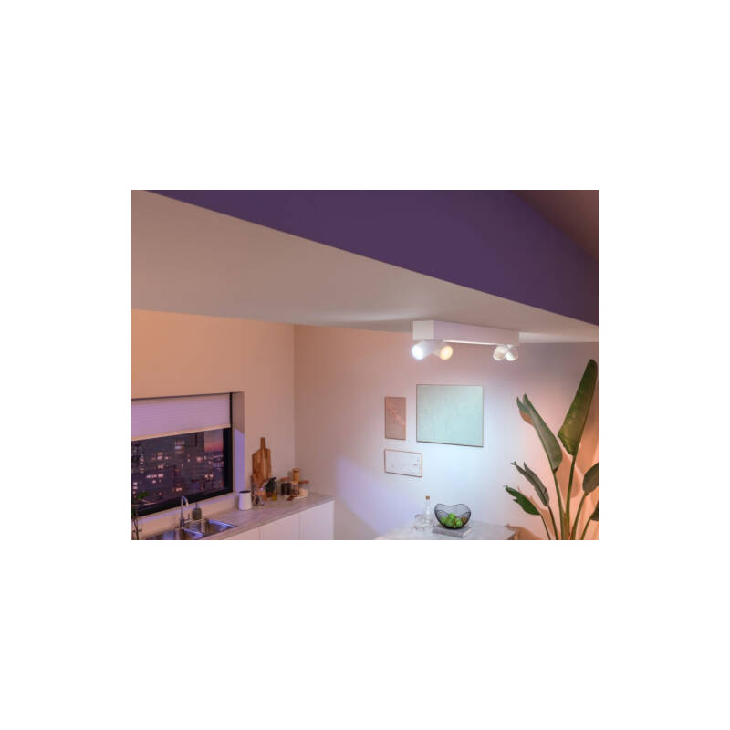 Produit de Plafonnier LED White Color Centris GU10 4x5.7W PHILIPS Hue 