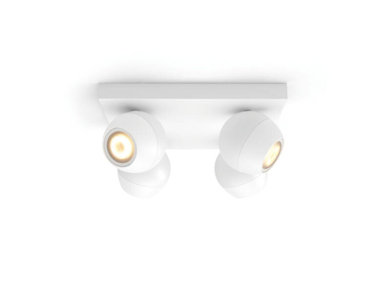 Product van Plafondlamp  White Ambiance Vier Spots  GU10 PHILIPS Hue Buckram