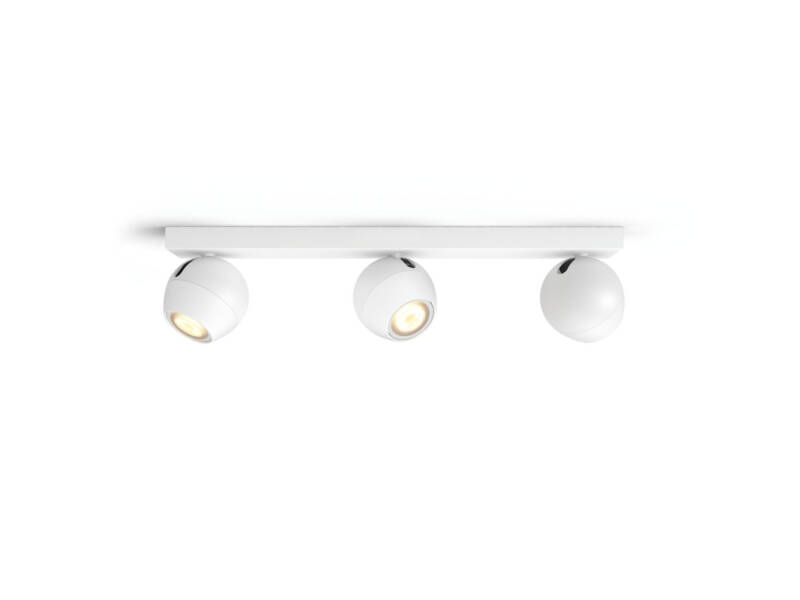 Product van Plafondlamp White Ambiance Drie Spots  GU10 PHILIPS Hue Buckram