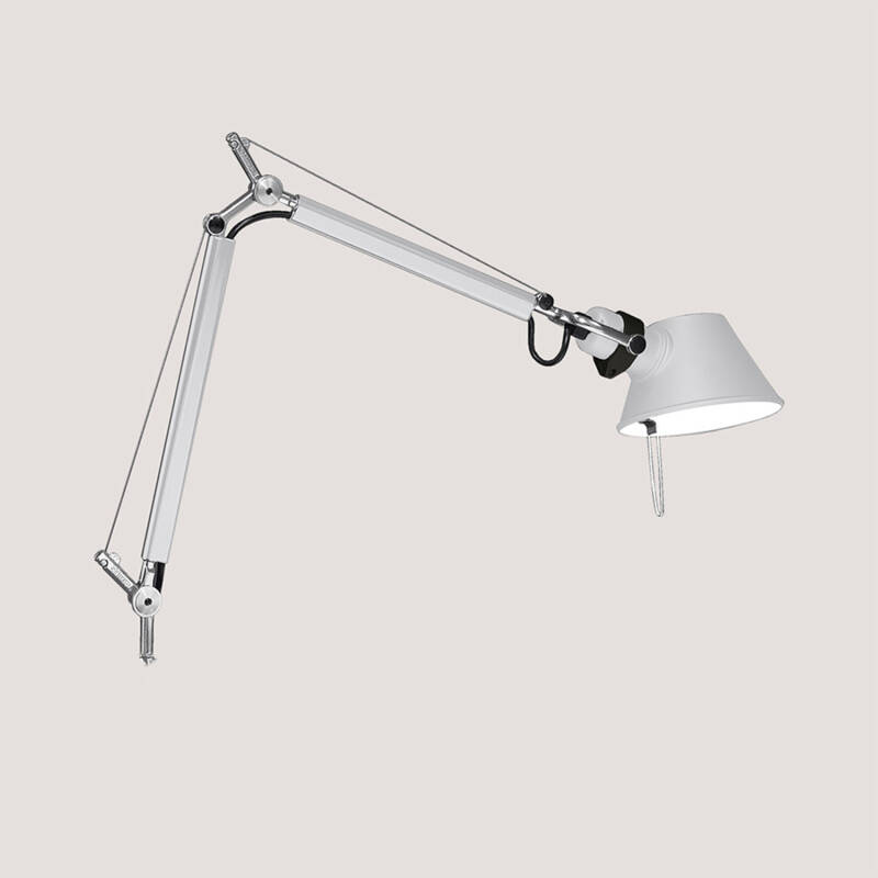 Prodotto da Lampada da Tavolo Tolomeo Micro con Pinza Bianco Lucido ARTEMIDE