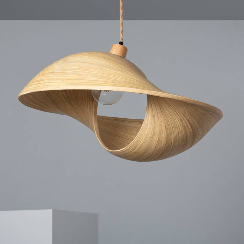 Product of Acacia Shuka Big Bamboo Pendant Lamp ILUZZIA  Ø600 mm