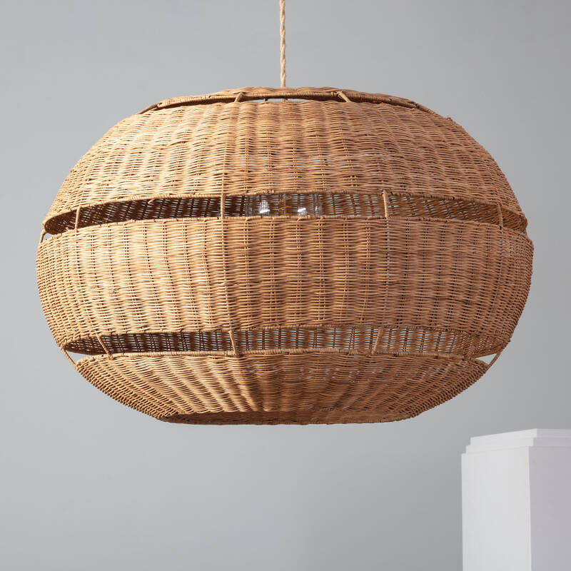 Product of Bulang Oblate Rattan Pendant Lamp ILUZZIA Ø800 mm 