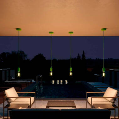 Product van Hanglamp Eiva Pastel Outdoor  Silicone IP65 Eiva Pastel Creative-Cables PDESALPA15SN02