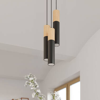 Produit de Suspension Bois Pablo 3 SOLLUX