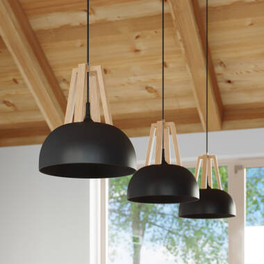 Produit de Suspension Bois Naturel Casco SOLLUX