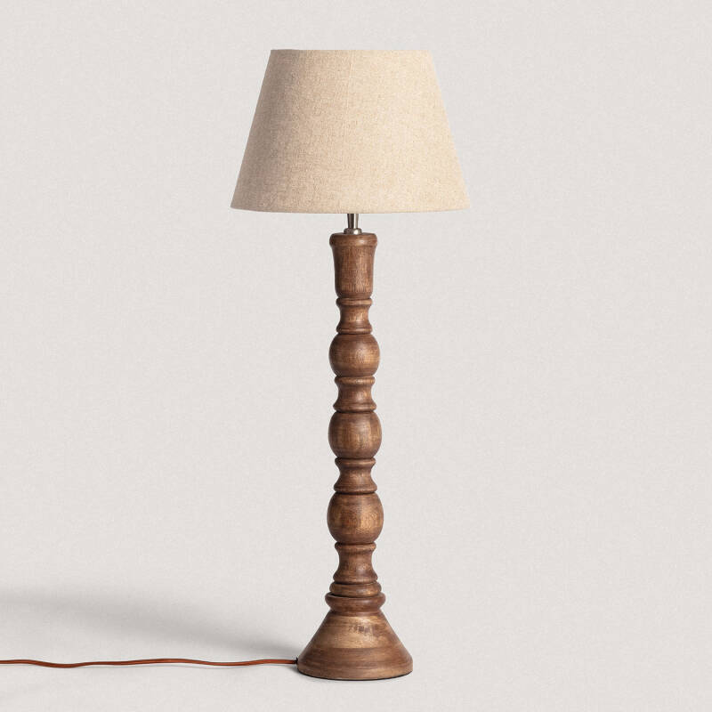 Produit de Lampe à Poser en bois Anand ILUZZIA