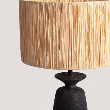 Produit de Lampe à Poser Bois Alaia ILUZZIA