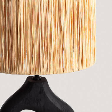 Produit de Lampe à Poser en bois Dhara ILUZZIA