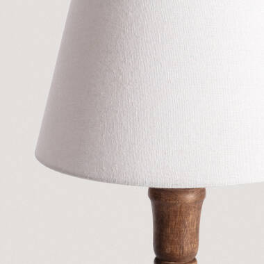 Produit de Lampe à Poser en bois Anand ILUZZIA