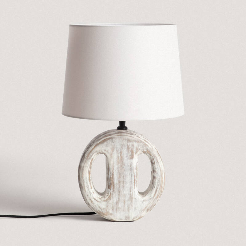 Product of Chandra Wooden Table Lamp ILUZZIA 