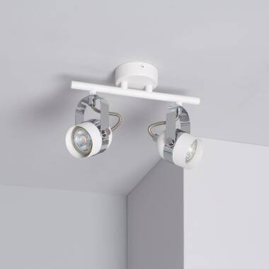 Product of Sinner Adjustable Aluminium 2 Spotlight Ceiling Lamp in White