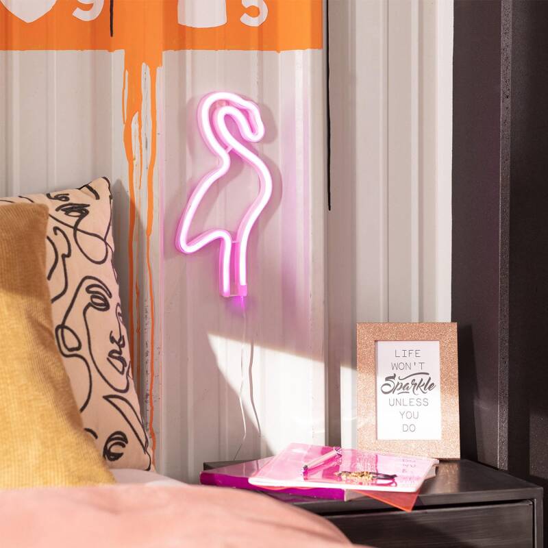 Produit de Néon LED Flamingo à Piles 