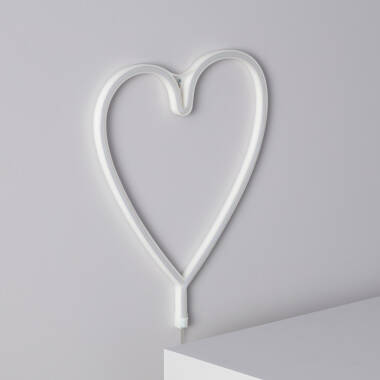 Produit de Néon LED Heart à Piles 