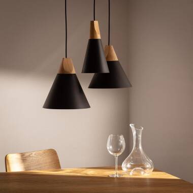 Product of Dustin Metal & Wood Pendant Lamp