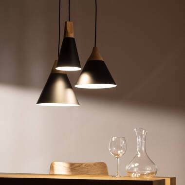 Product of Dustin Metal & Wood Pendant Lamp