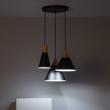 Product of Dustin Metal & Wood Pendant Lamp