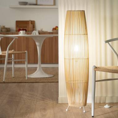 Produit de Lampadaire Bambou Komu