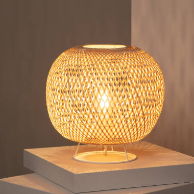 Produit de Lampe à Poser Rotin Lluca