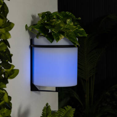 Product of 22cm Rechargeable IP65 RGBW Outdoor LED Plant Pot Wall Lamp