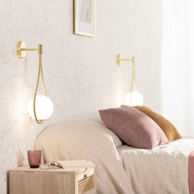 Produit de Lampe Murale Métal et Verre Moonlight