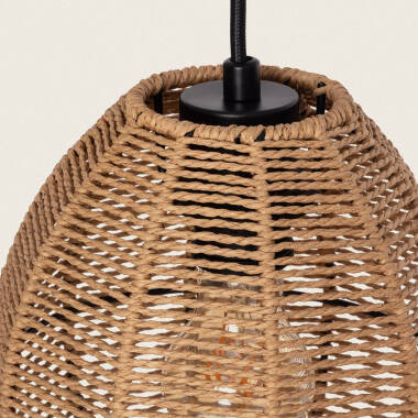 Product of Mahali Braided Paper Three Spotlight Pendant Lamp 