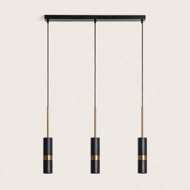 Product of Lumen Three Spotlight Metal Pendant Lamp