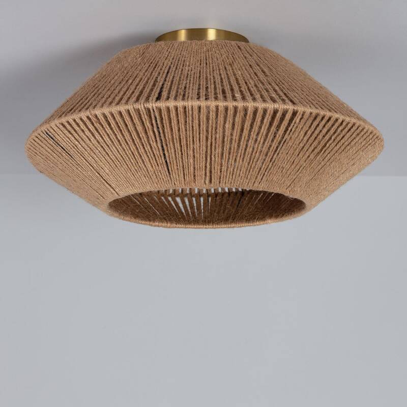 Product of Big Moksha Natural Rope Ceiling Lamp 