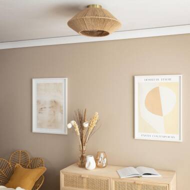 Product of Big Moksha Natural Rope Ceiling Lamp 