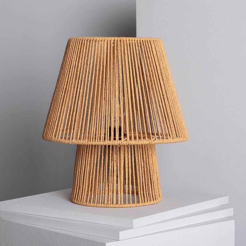 Product of Kala Gardenia Braided Paper Table Lamp ILUZZIA