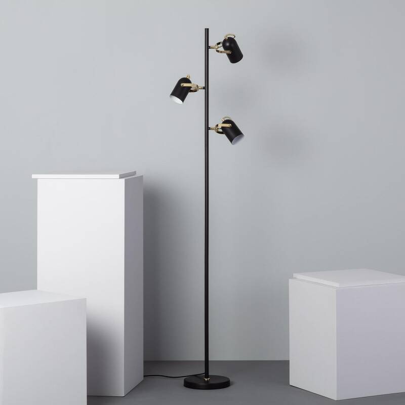 Product of Black Cano Floor Lamp x3