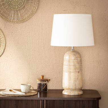 Product of Warsha Wooden Table Lamp ILUZZIA 