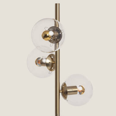 Produkt von Stehlampe Metall und Glas Moonlight Clear 3 Strahler