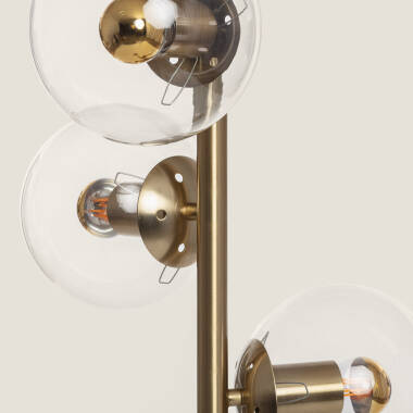 Produkt von Stehlampe Metall und Glas Moonlight Clear 3 Strahler