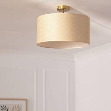 Product of Quiton Metal & Fabric Ceiling Lamp