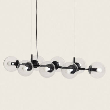 Product van Hanglamp Wassily  Metaal en Glas 8 Spots