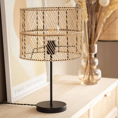 Produkt von Tischlampe Rattan Carrere