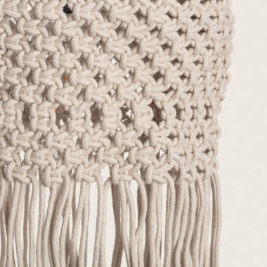 Product of Macramé Hupa Fringed Cotton Pendant Lamp 