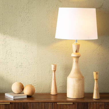 Product of Marala Wooden Table Lamp ILUZZIA 