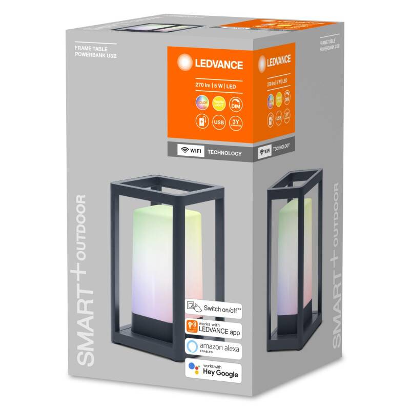 Produkt od Venkovní Stolní LED Lampa 5W RGBW Smart+ WiFi LEDVANCE 4058075564466