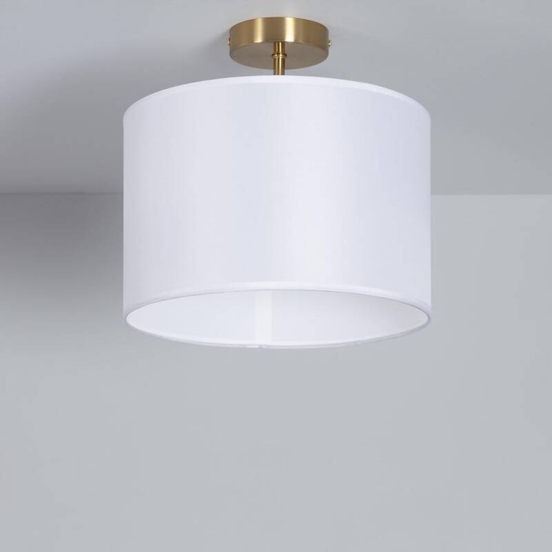 Product of Austen Metal and Fabric Ceiling Lamp  