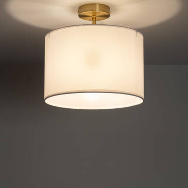 Product of Austen Metal and Fabric Ceiling Lamp  