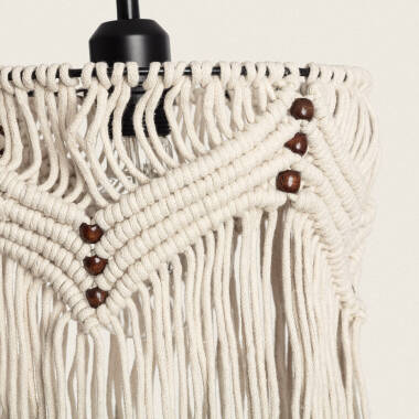 Product of Macramé Nanti Fringed Cotton Pendant Lamp 