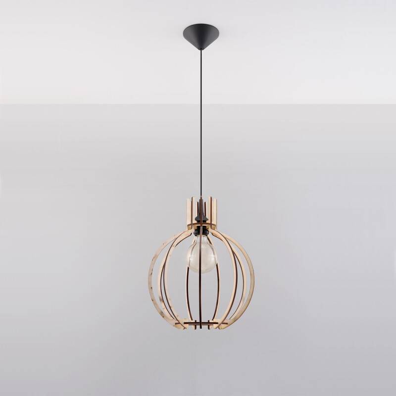 Product of Arancia Wooden Pendant Lamp SOLLUX