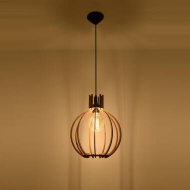 Product of Arancia Wooden Pendant Lamp SOLLUX