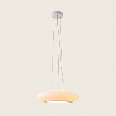 Hudson M 18W Metal & Glass Pendant Lamp