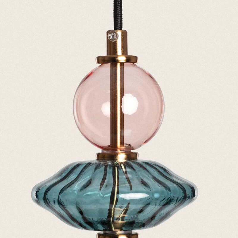 Product of Bethia Metal & Glass Pendant Lamp 