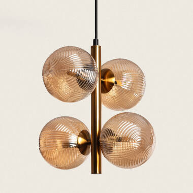 Dayla Metal & Glass Pendant Lamp