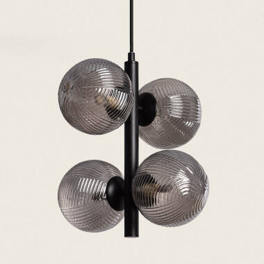 Hanglamp Metaal en  Glas  Dayla