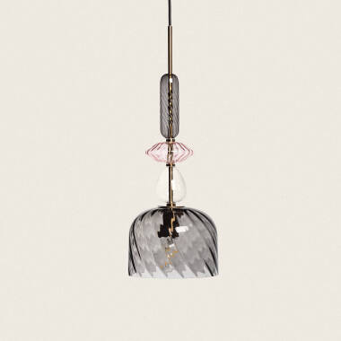 Hanglamp Metaal en Glas Caheli